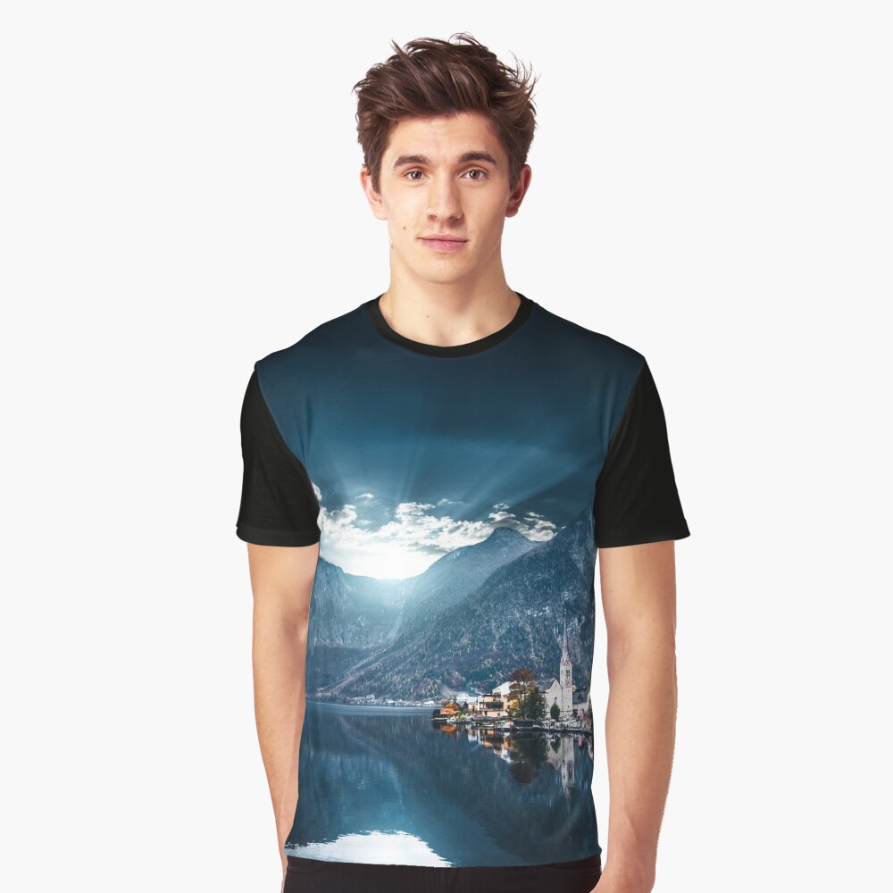 hallstatt in austrian alps Graphic T-Shirt
