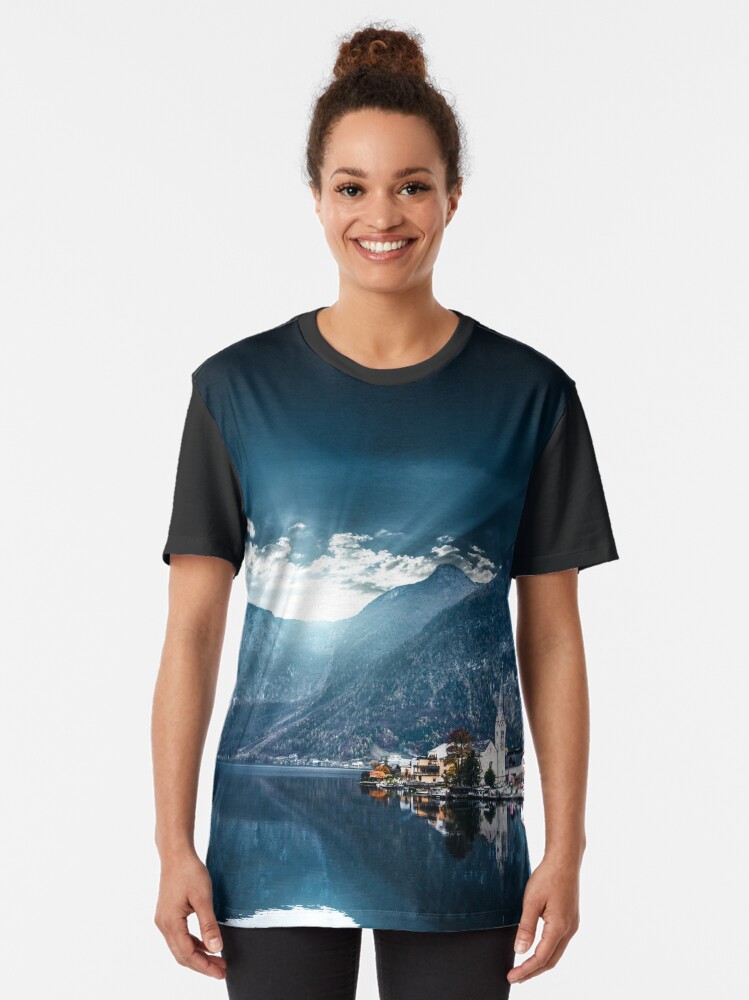 Alternate view of hallstatt in austrian alps Graphic T-Shirt