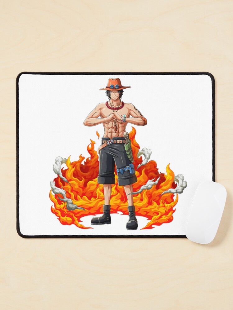 One Piece Merch - Portgas D. Ace Wrist Rest Mouse Pad ANM0608