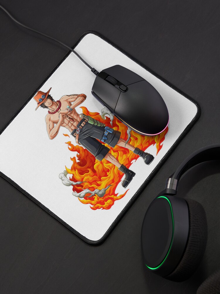 One Piece Merch - Portgas D. Ace Wrist Rest Mouse Pad ANM0608