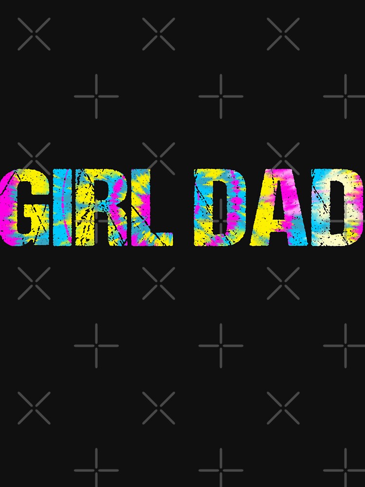 Girl Dad Shirt For Men Daddy Fathers Day Daughter Girl Dad Tie-Dye Long  Sleeve Shirt