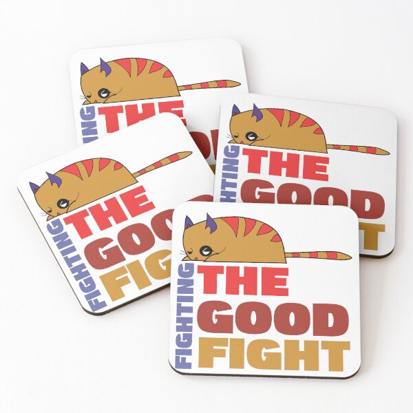 Item preview, Fighting the Good Fight Cat designed and sold by Dreams of Dubai.