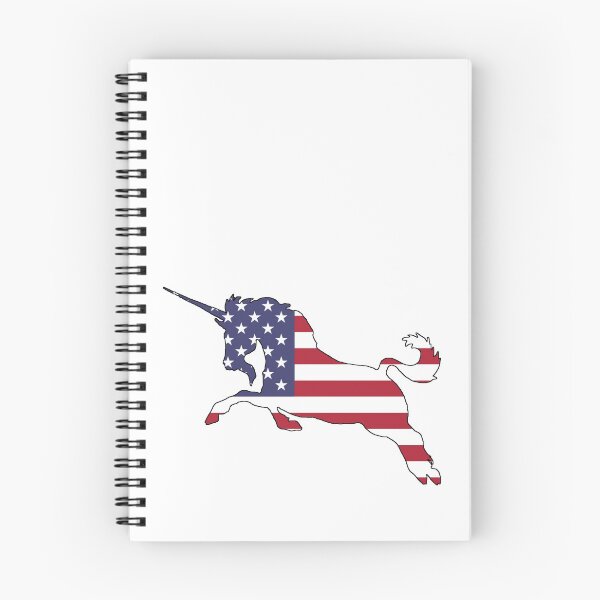 Artikelvorschau, Amerikanische Flagge - Einhorn entworfen und verkauft von DelirusFurittus.