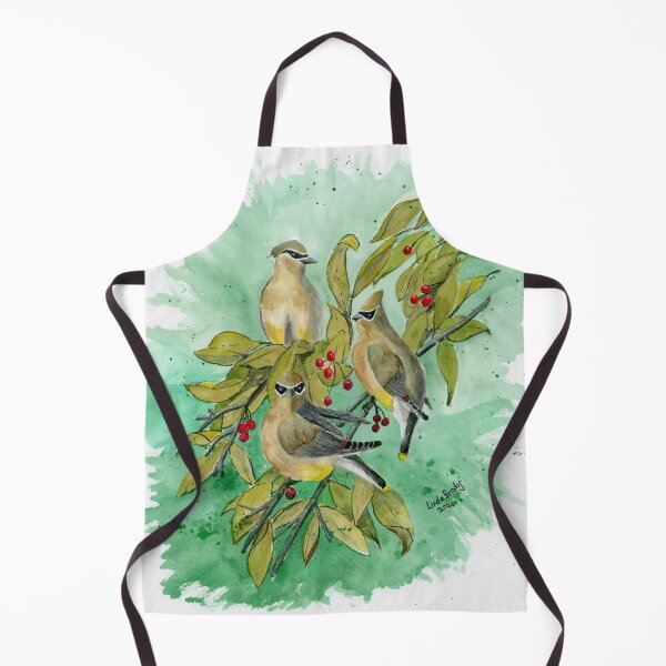 Item preview, Three Cedar Waxwings and Red Berries designed and sold by 1Lbrody1.