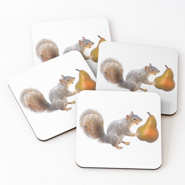 Item preview, Squirrel Eating Pear designed and sold by catsclips.