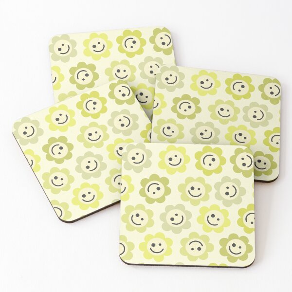 Item preview, Yellow Flower Happy Faces designed and sold by gray-cat.