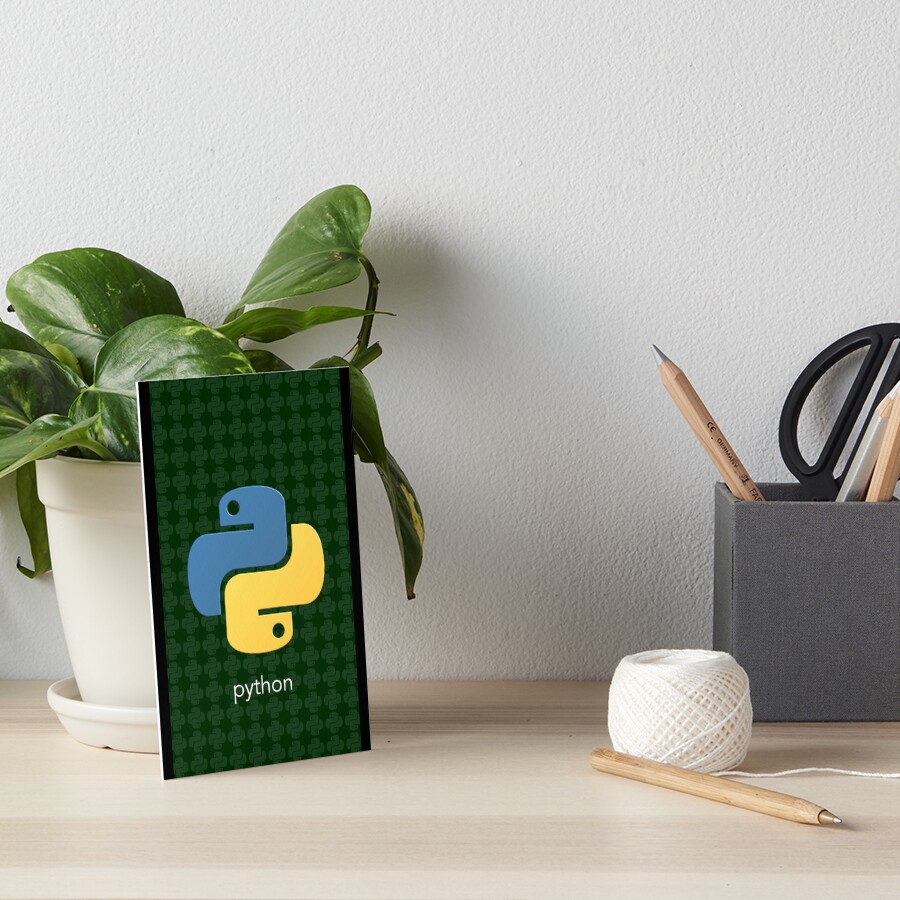 "Python logo" Art Board Print for Sale by Moodydesigns21 | Redbubble