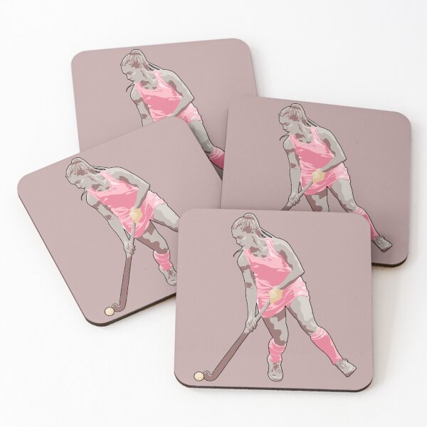 Item preview, Field Hockey Player: Sand & Blush Pink designed and sold by Zia Frazier.