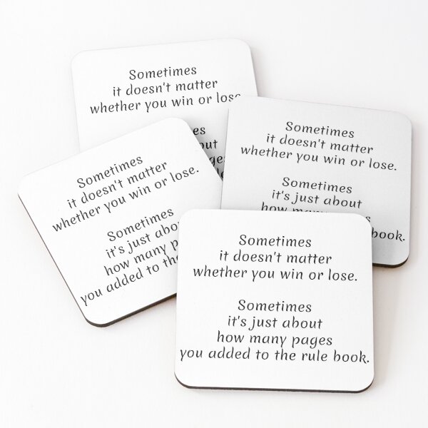 Item preview, Rule Book Quote designed and sold by Xiathoras.