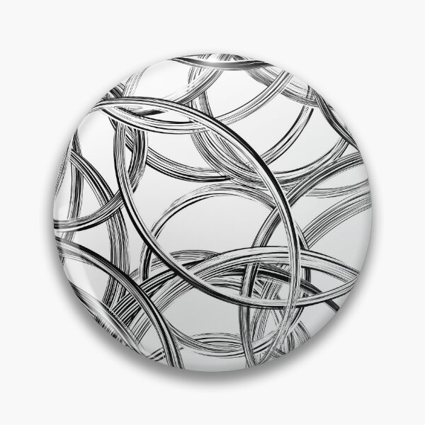Item preview, Black And White Rings Abstract Pattern designed and sold by interstellar654.
