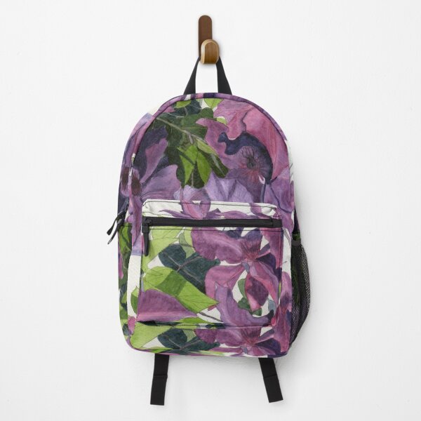 Item preview, Purple pink clematis watercolour painting designed and sold by esvb.