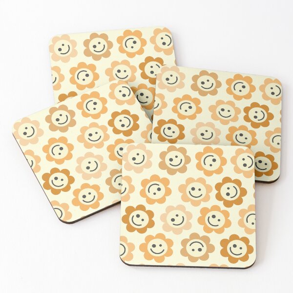 Item preview, Orange Flower Happy Faces designed and sold by gray-cat.