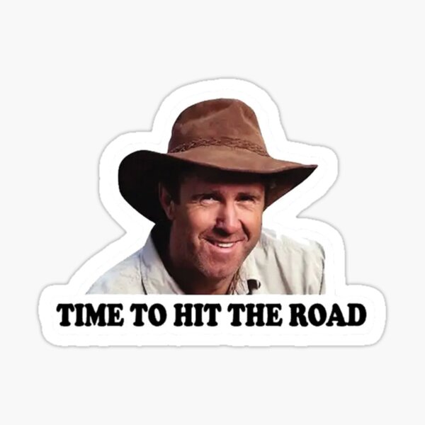 it's time to hit the road Sticker