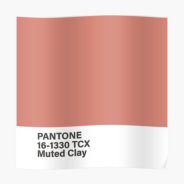 Pantone Tcx Muted Clay Poster For Sale By Princessmi Com