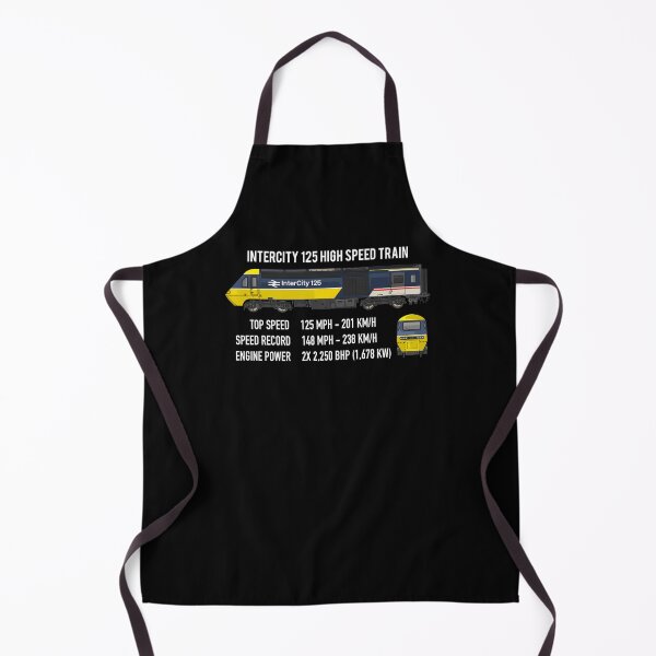 Item preview, InterCity 125 High Speed Train British Rail Color Infographic Gift designed and sold by Maljonic.