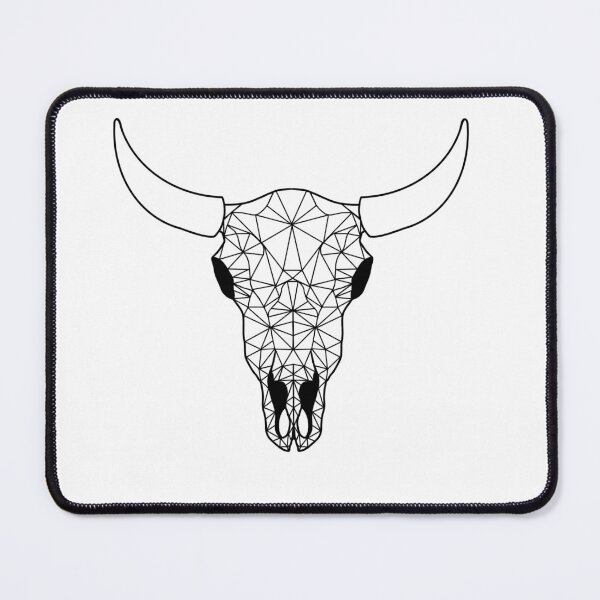 Item preview, Geometric Bison skull designed and sold by SheHunts99.