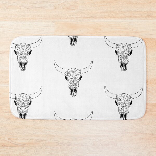 Item preview, Geometric Bison skull designed and sold by SheHunts99.