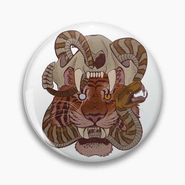 Item preview, Tiger skull rattlesnake  designed and sold by PigeonWithPaint.