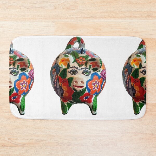 Item preview, The flowery pig designed and sold by Madalena Lobao-Tello.