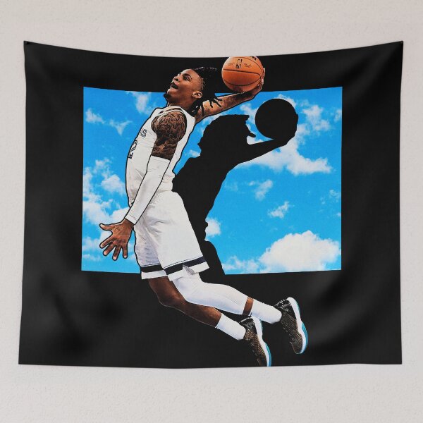 Item preview, Morant Dunking Basketball Player Sky Art  designed and sold by InGame Basketball.
