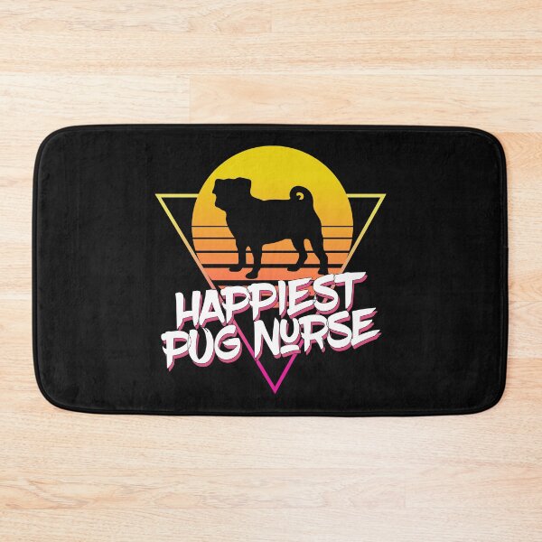 Item preview, Happiest Pug Nurse Pug Silhouette designed and sold by Pugstuff.
