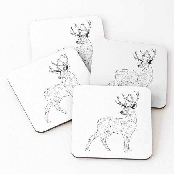 Item preview, Geometric Mule Deer designed and sold by SheHunts99.