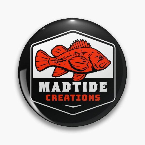Item preview, Vermillion Rockfish Badge designed and sold by madtide.