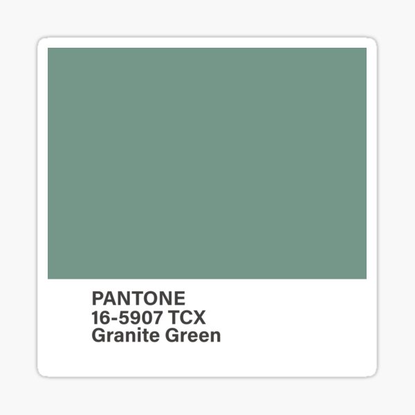 pantone 16-5907 TCX Granite Green Sticker