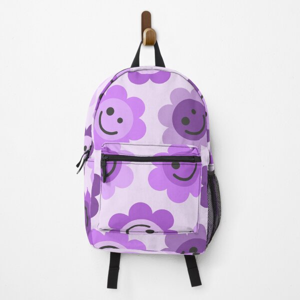 Item preview, Purpler Purple Flower Happy Faces designed and sold by gray-cat.