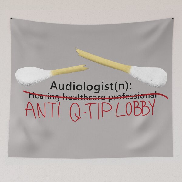 Item preview, Audiologist: Anti Q-Tip Lobby designed and sold by AriaSaysHello.