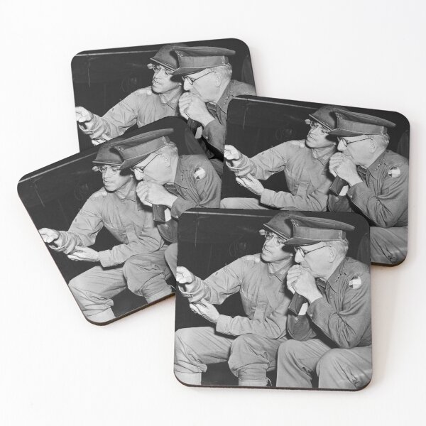 Item preview, General Omar Bradley and General Lesley McNair - Louisiana Maneuvers 1942 designed and sold by warishellstore.