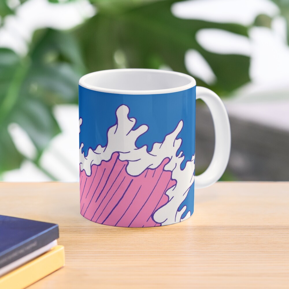 Big Swell Coffee Mug by SaltySeasArt