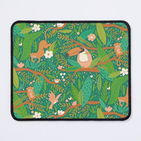 Item preview, Joyful Jungle - Green designed and sold by latheandquill.