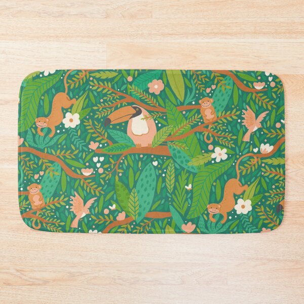 Item preview, Joyful Jungle - Green designed and sold by latheandquill.