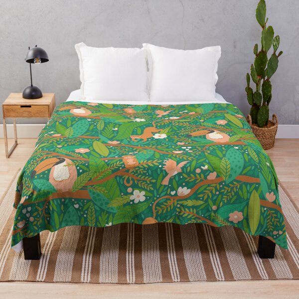 Item preview, Joyful Jungle - Green designed and sold by latheandquill.