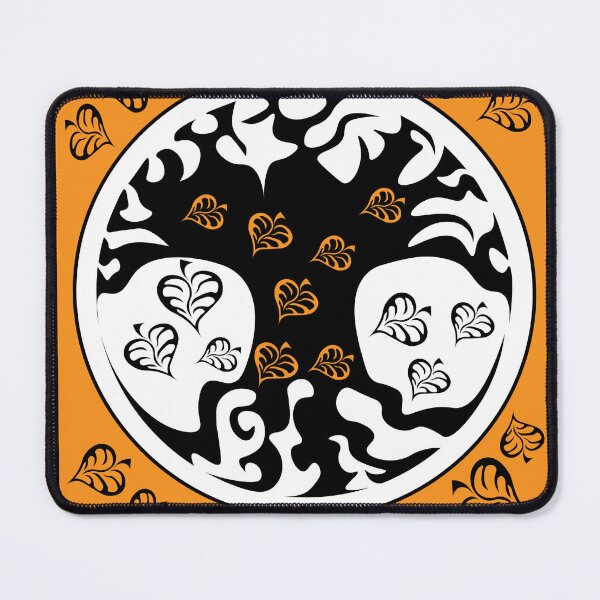 Item preview, orange world tree with falling leaves designed and sold by AlexGrafs.