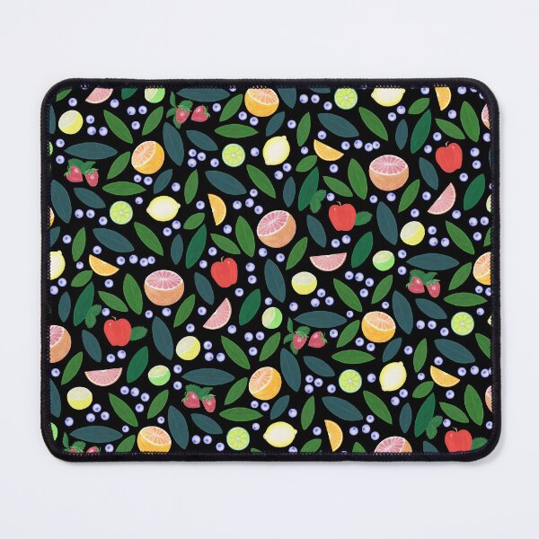Item preview, Mixed Fruit with Grapefruit, Blueberries, Lemons, Limes, Apples, and Leaves designed and sold by IridescentSea.