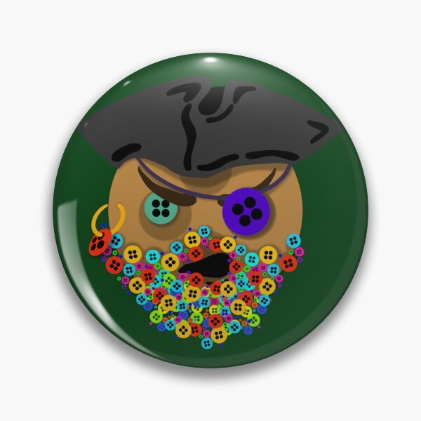 Item preview, Button Pirate designed and sold by pumalikeacat.