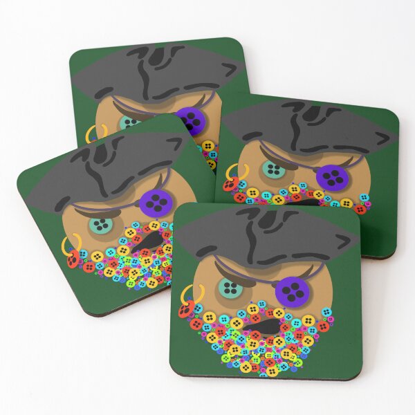Item preview, Button Pirate designed and sold by pumalikeacat.
