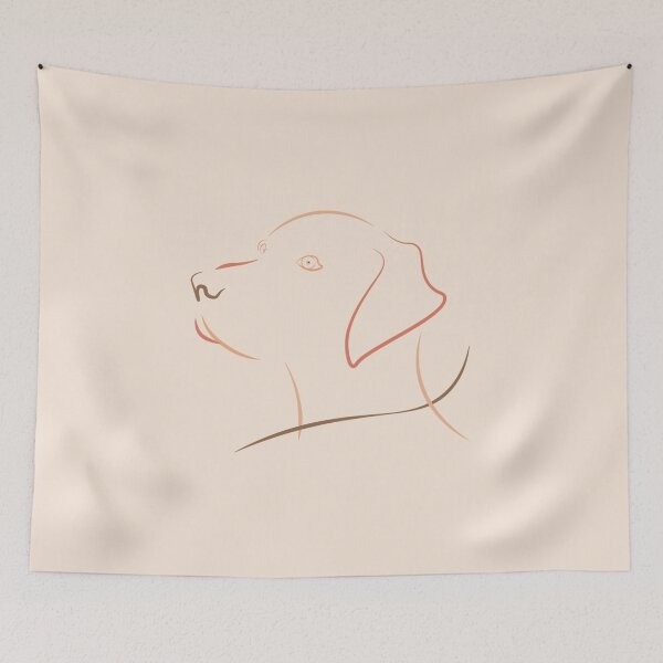 Item preview, Line Art dog's face designed and sold by ErmessThiings.
