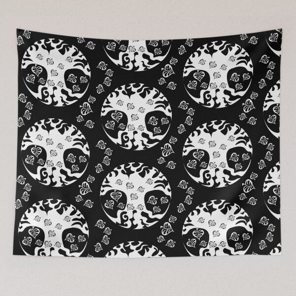 Item preview, black and white world tree designed and sold by AlexGrafs.
