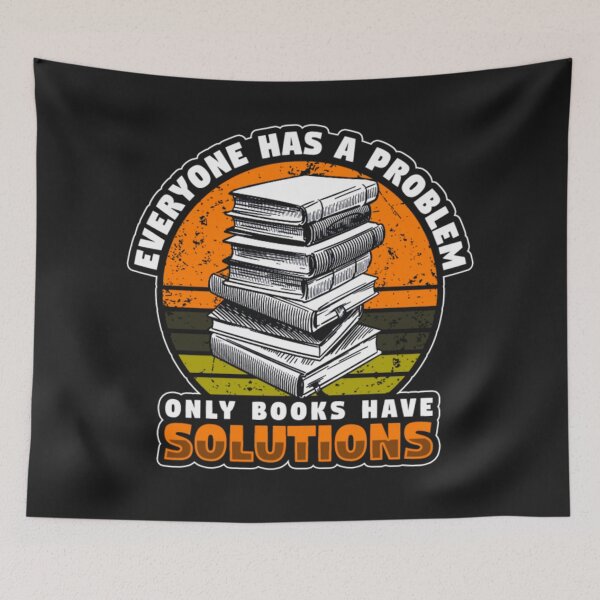 Item preview, Only Reading Books Have Solutions designed and sold by ClamenTaon.