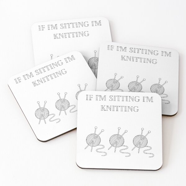 Item preview, If I'm sitting I'm knitting  designed and sold by PufnicaDesign.