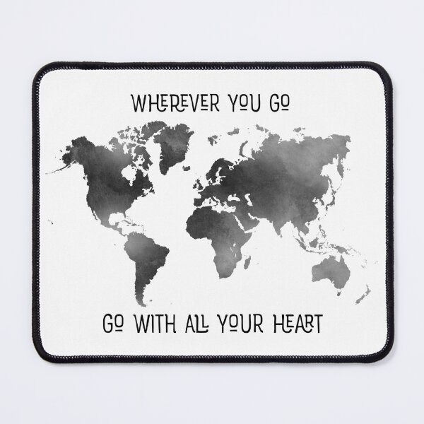Item preview, Wherever You Go Watercolor World Map designed and sold by UrbanEpiphany.