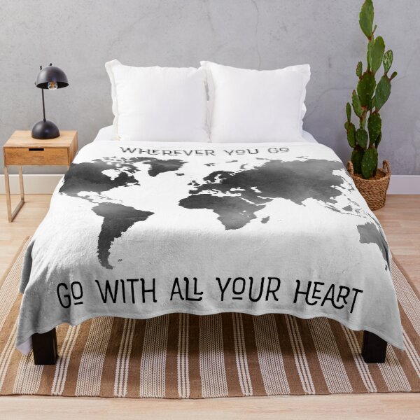 Item preview, Wherever You Go Watercolor World Map designed and sold by UrbanEpiphany.