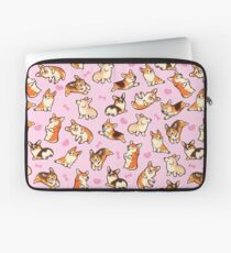 Lovey Corgis in Rosa Laptoptasche