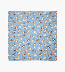 Jolly corgis in blue Scarf