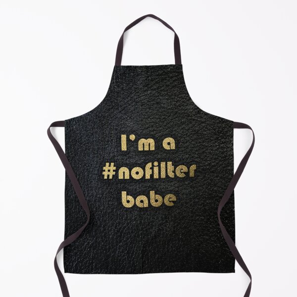 Item preview, I'm a #nofilter babe black leather and gold designed and sold by joshuayule.