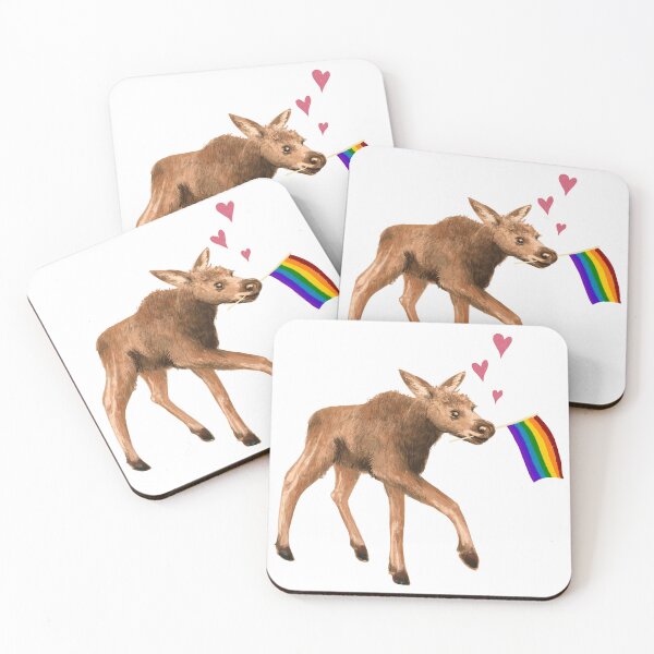 Item preview, Pride Moose  designed and sold by tinaschofield.