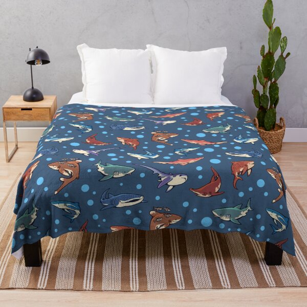 Item preview, Sharks in the dark blue designed and sold by Colordrilos.